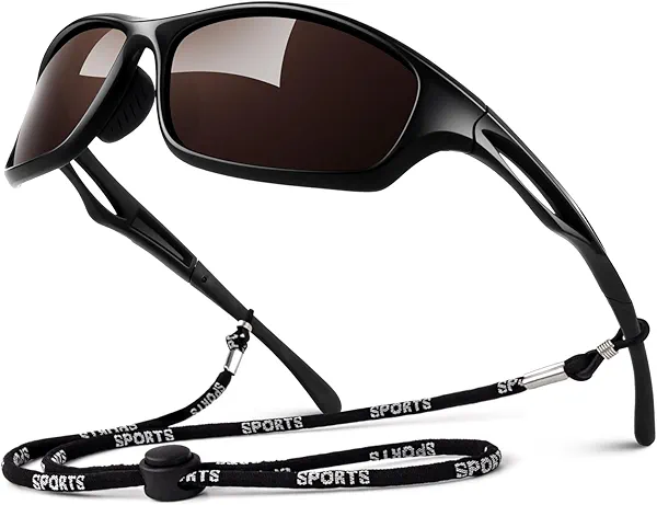 LINVO Polarized Sports Sunglasses Men Women UV400 Protection Wrap Around Goggles for Running Cycling Driving Fishing