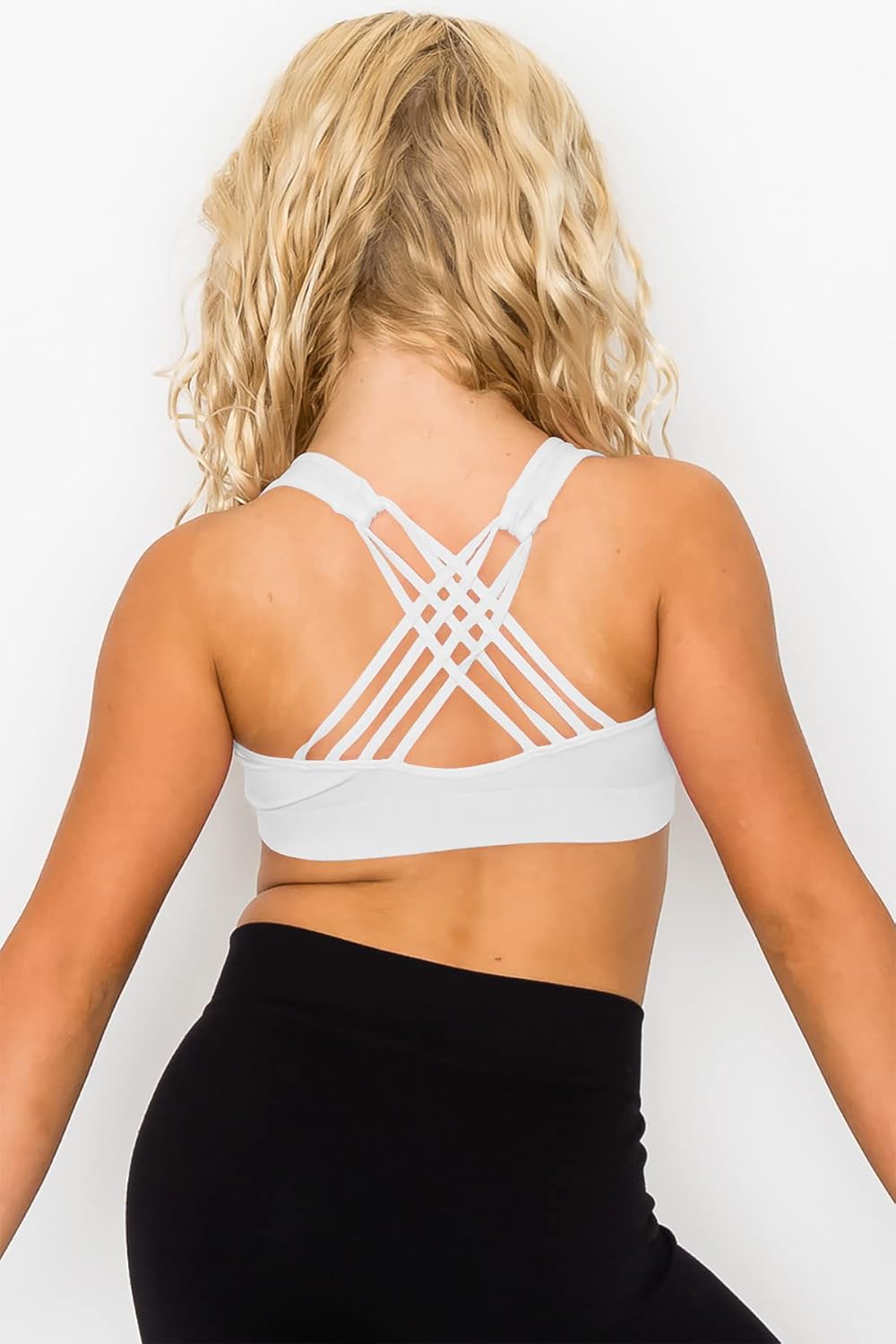 Kurve Girl’s Seamless Strappy Back Stretchy Crop Undershirt Bra, Made in USA at  Women’s Clothing store