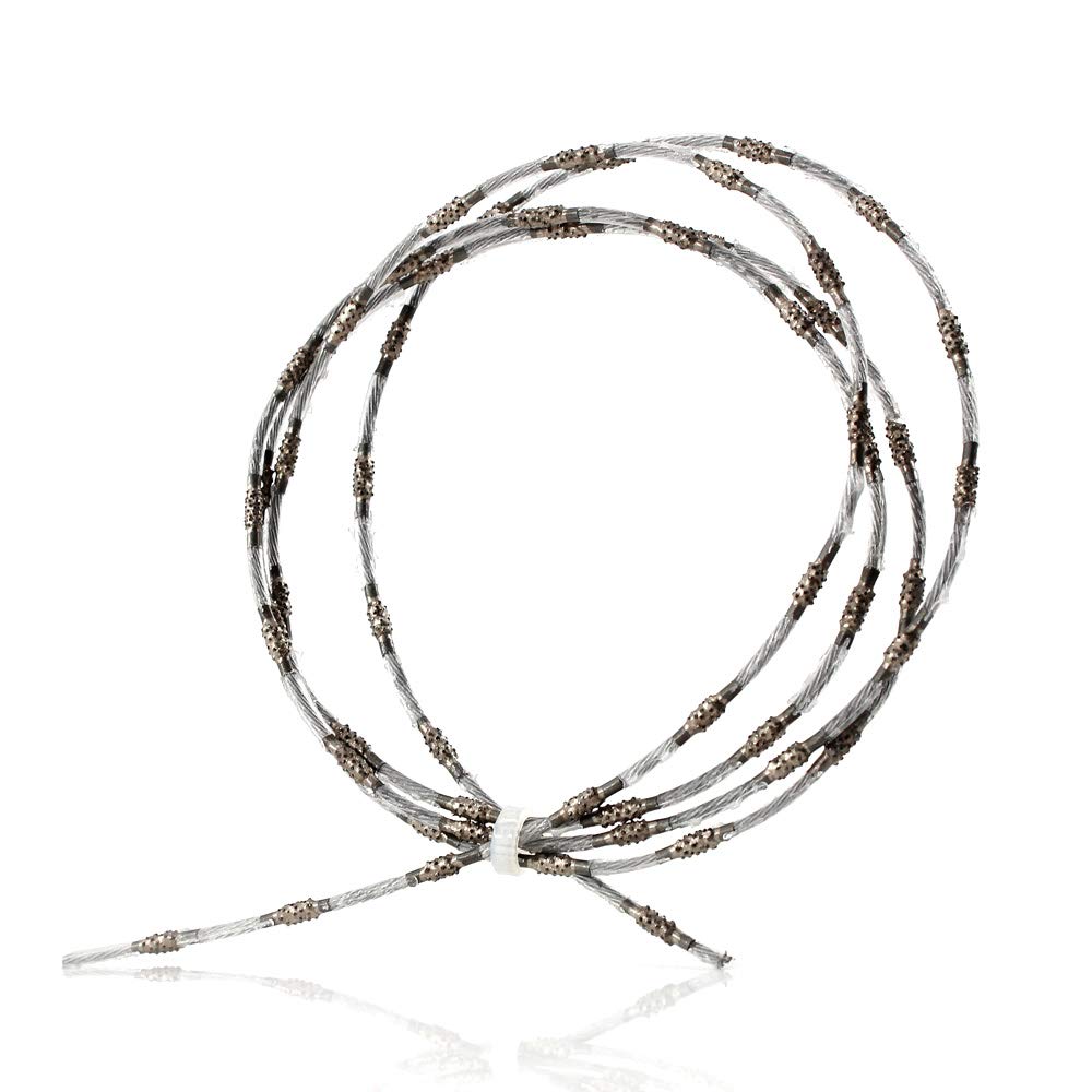 Scie à fil diamantée 2,2 mm super fine pour couper du granit, du marbre, du jade, du béton, de la pierre - 1 m par lot
