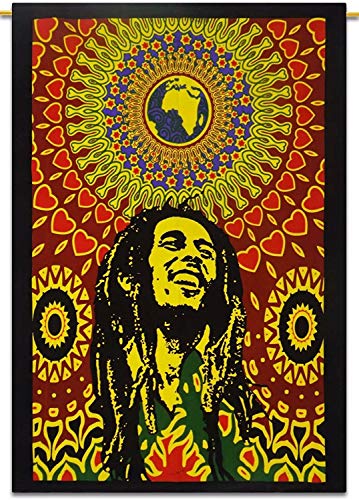 Third Eye Export Decorative Bob Marley One Love Tapestry Wall Decor/Ethnic Wall Hanging Art/Hippie Wall Art/Boho Poster (Bob Marley Laughing)