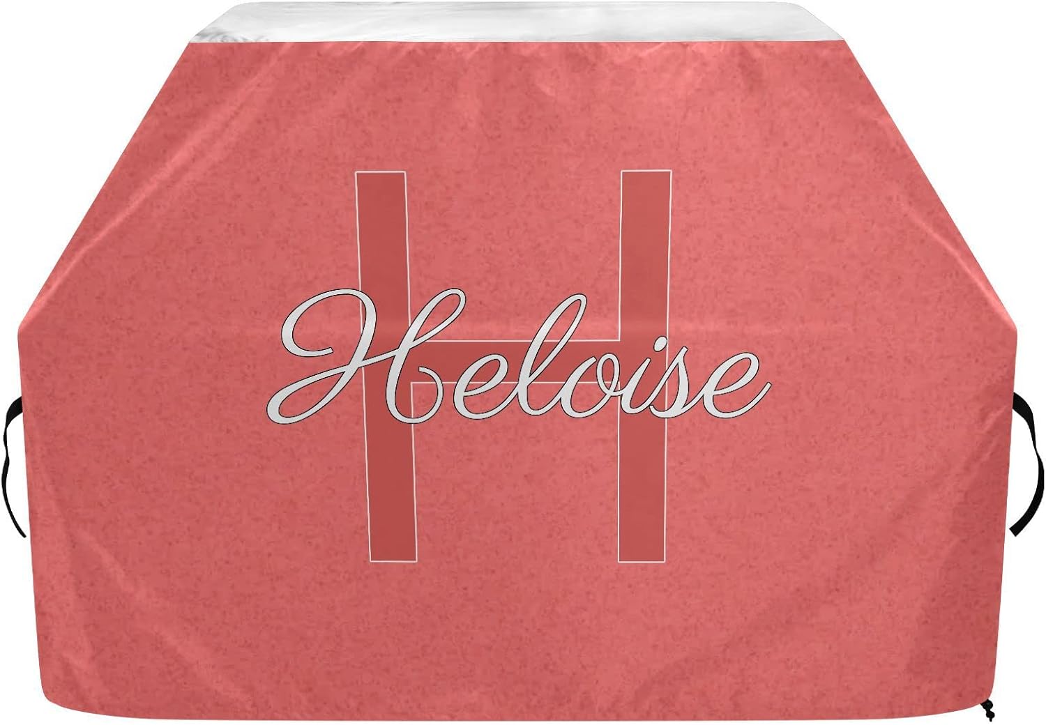 Red Personalized Grill Cover for Outdoor Custom Grill Waterproof Heavy Duty Barbecue Cover with Straps & Drawstring Bottom BBQ Cover for Anti-UV Outside Weather Resistant