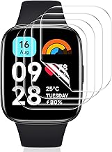 Vauki 4 Pack Screen Protector for Xiaomi Redmi Watch 3 Active Tempered Glass, Scratch Resistant, Soft TPU Film HD Transparent Bubble-Free Tempered Glass