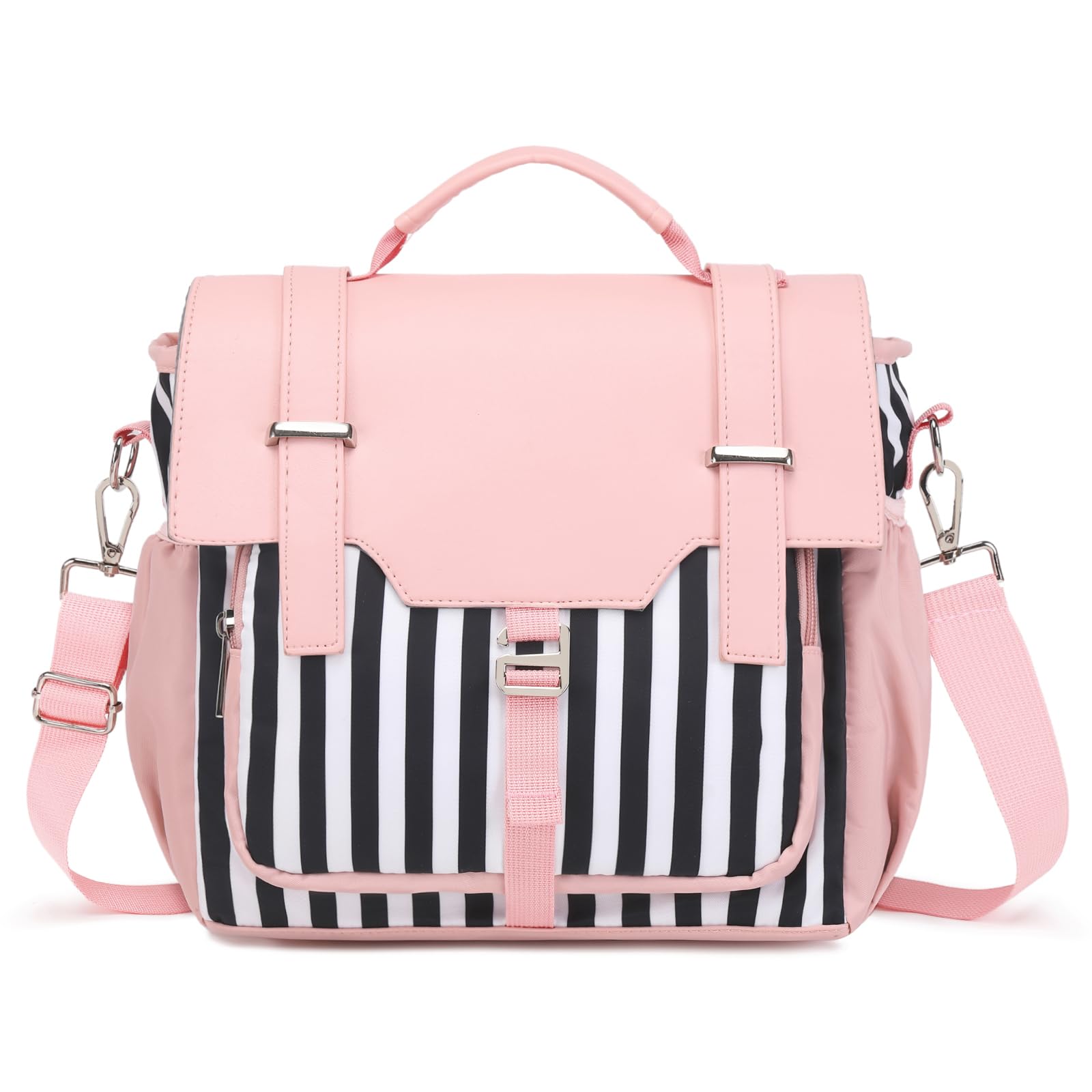 Scothen Lunch Bag Women,Insulated Adult Lunch Box,Womens Lunch Bags for Work,Large Lunch Tote Bag with Shoulder Strap,Cute Lunch Cooler Purse with Water Bottle Holder for Teacher Nurse Office Picnic