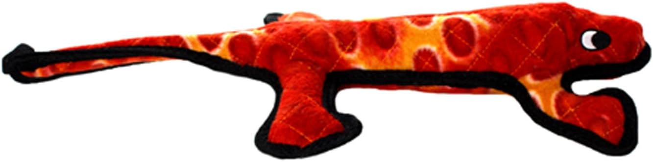 TUFFY - World's Tuffest Soft Dog Toy - Desert Lizard - Squeakers- Multiple Layers. Made Durable, Strong & Tough. Interactive Play (Tug, Toss & Fetch). Machine Washable & Floats