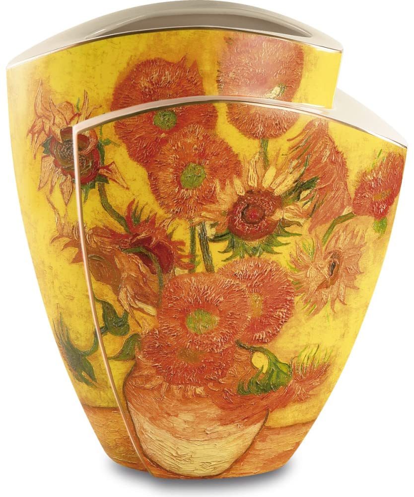 Vase Vincent Van Gogh Tournesols 43 cm Artis Orbis en porcelaine de prestige