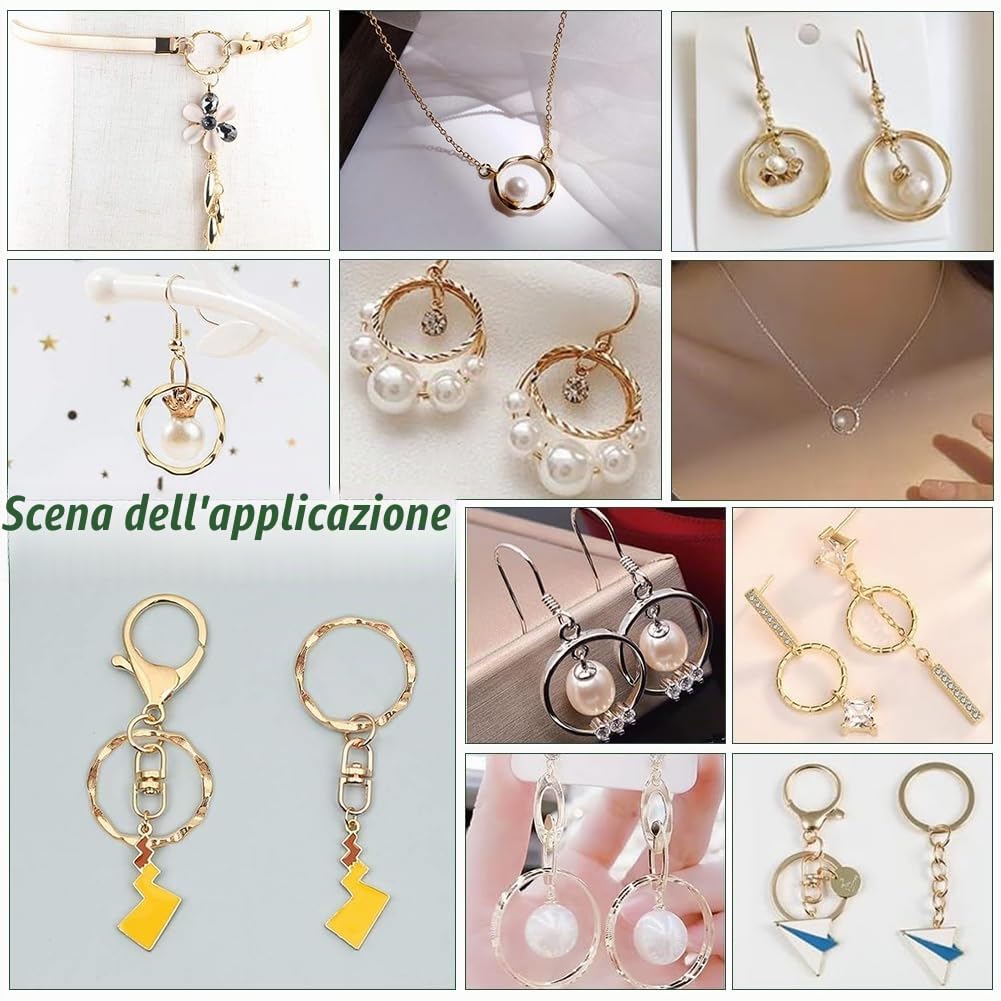 UNICRAFTALE 200 pz 25mm anelli di Collegamento in Ottone Cerchio Cavo Castone Pendente Cornice Rotonda Dorata anelli Piatti Connettori Gioielli per Orecchini Collane Creazione di Gioielli