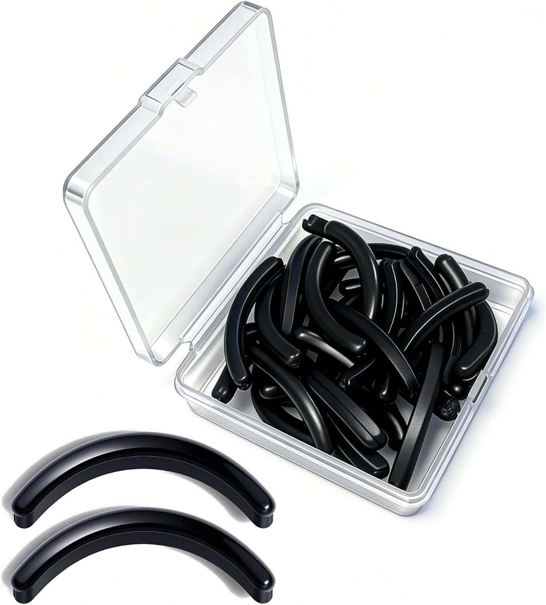 Compatible with Revlon Eyelash Curler Refill Pads,24Pack | Silicone Replacement Refills Only Fit for Revlon Eye Lash Curler Refill Pads.(BlackA-(Fit for Revlon))