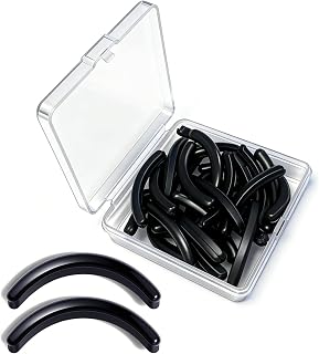 Compatible with Revlon Eyelash Curler Refill Pads,24Pack | Silicone Replacement Refills Only Fit for Revlon Eye Lash Curler Refill Pads.(BlackA-(Fit for Revlon))