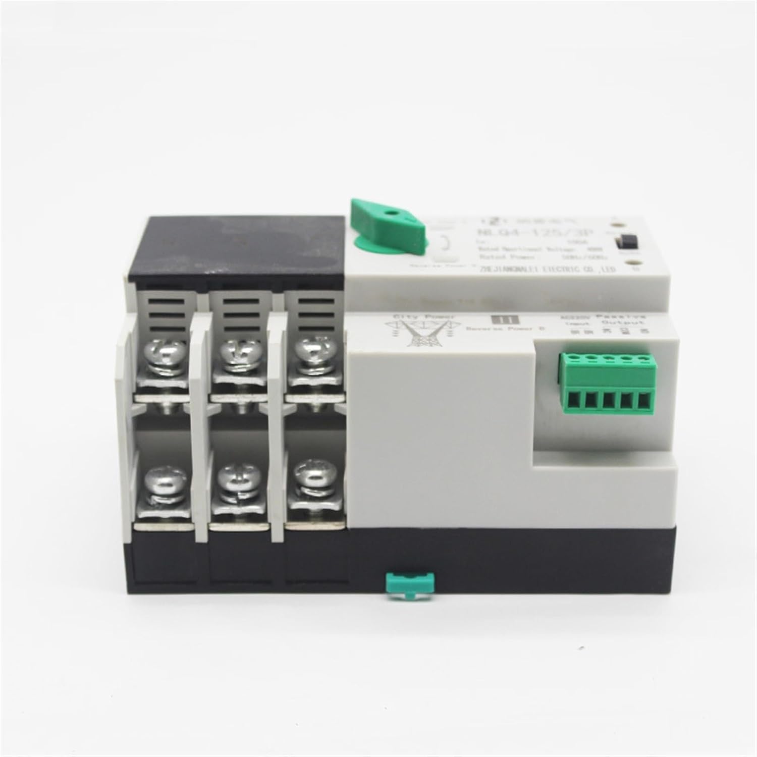 Uninterruptible Power Dual Power Automatic Transfer Switch NLQ4-125/3P 100A 80A 63A photovoltaic Model (Size : 3P32A)