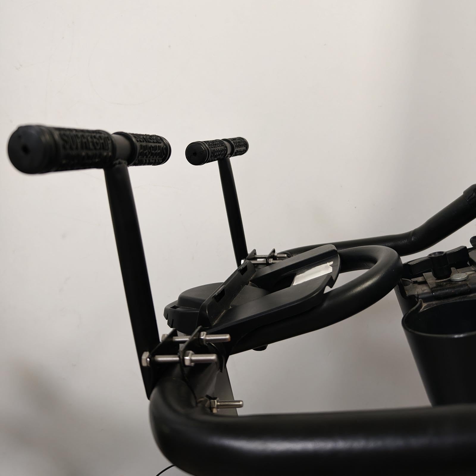 Kit de rehausse de Guidon (2 pièces) pour vélo d'appartement - Installation Facile - Noir