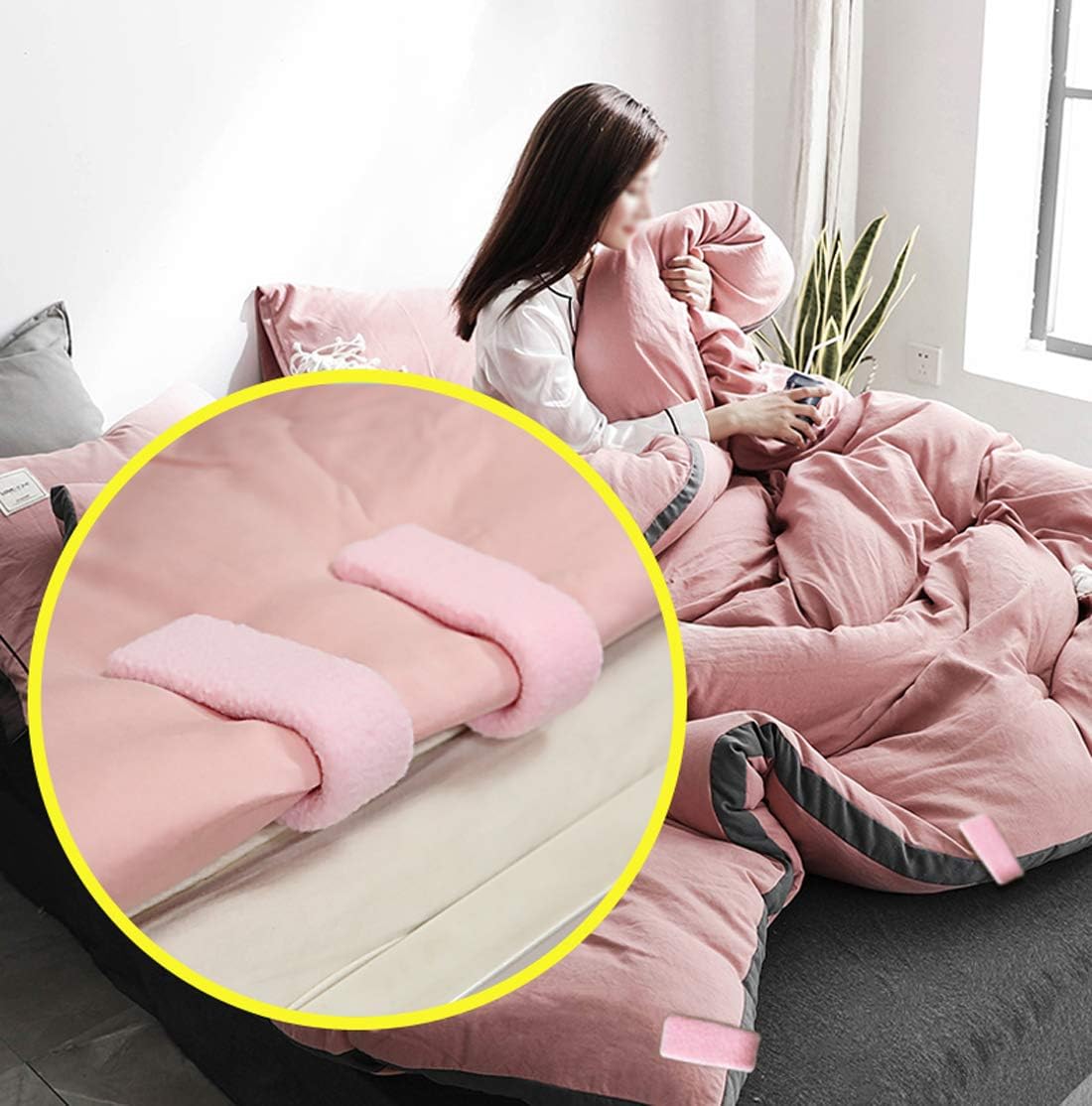 Syolin 6Pcs Duvet Cover Clip Duvet Cover Clips with Plush, Comforter Grippers No Pins Safe Design,Anti-Slip Plush Blanket Buckles Quilt Holder Fixer Clip Bed Sheet Fastener Grippers (Gray) : Home & Kitchen