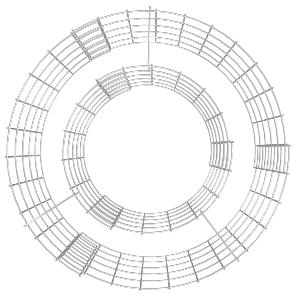 Brasero de hierro galvanizado de 50 cm de diámetro, resistente para jardín y terraza, construcción estable con alambre de 3,5 mm, brasero versátil para exterior y decoración