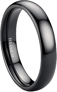 Jstyle Domed Comfort Fit Wedding Band Rings