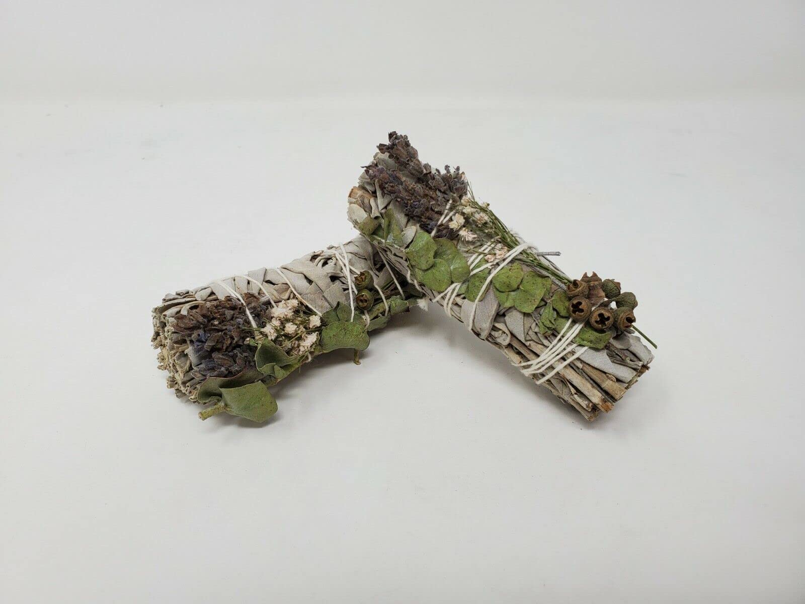 The Jasmin Store White Sage, Lavender & Eucalyptus Dollar Sage 4" Pack of 2