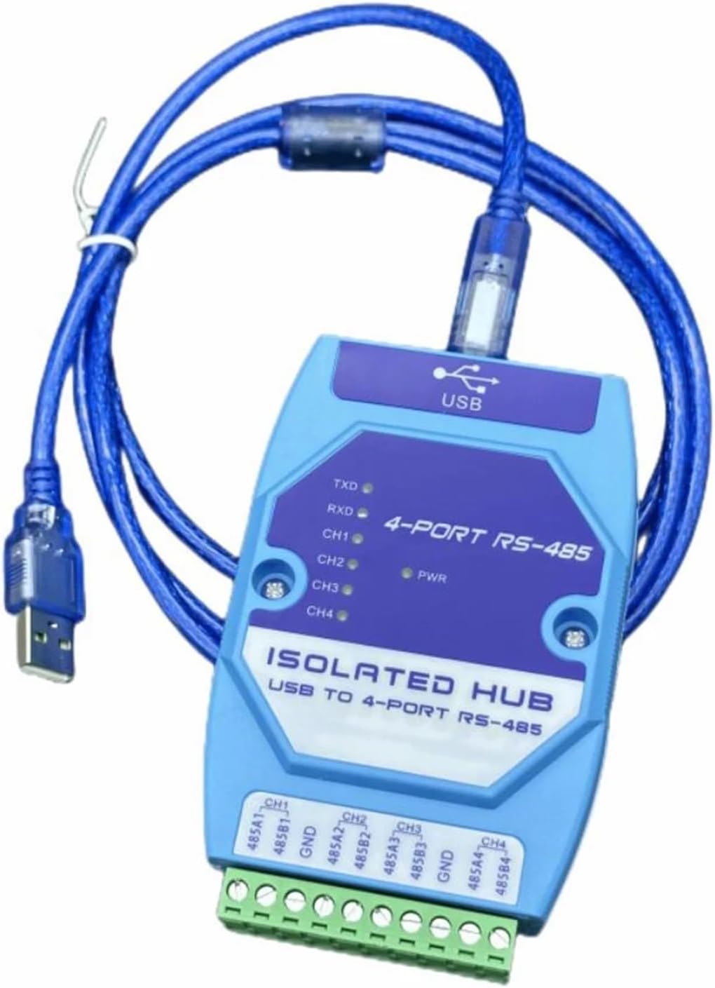 1Pcs Industrial Grade USB from to 4CH RS485 RS232 Serial Converter Cable COM Port Communication Conversion(Kit1 USB - 4COM)