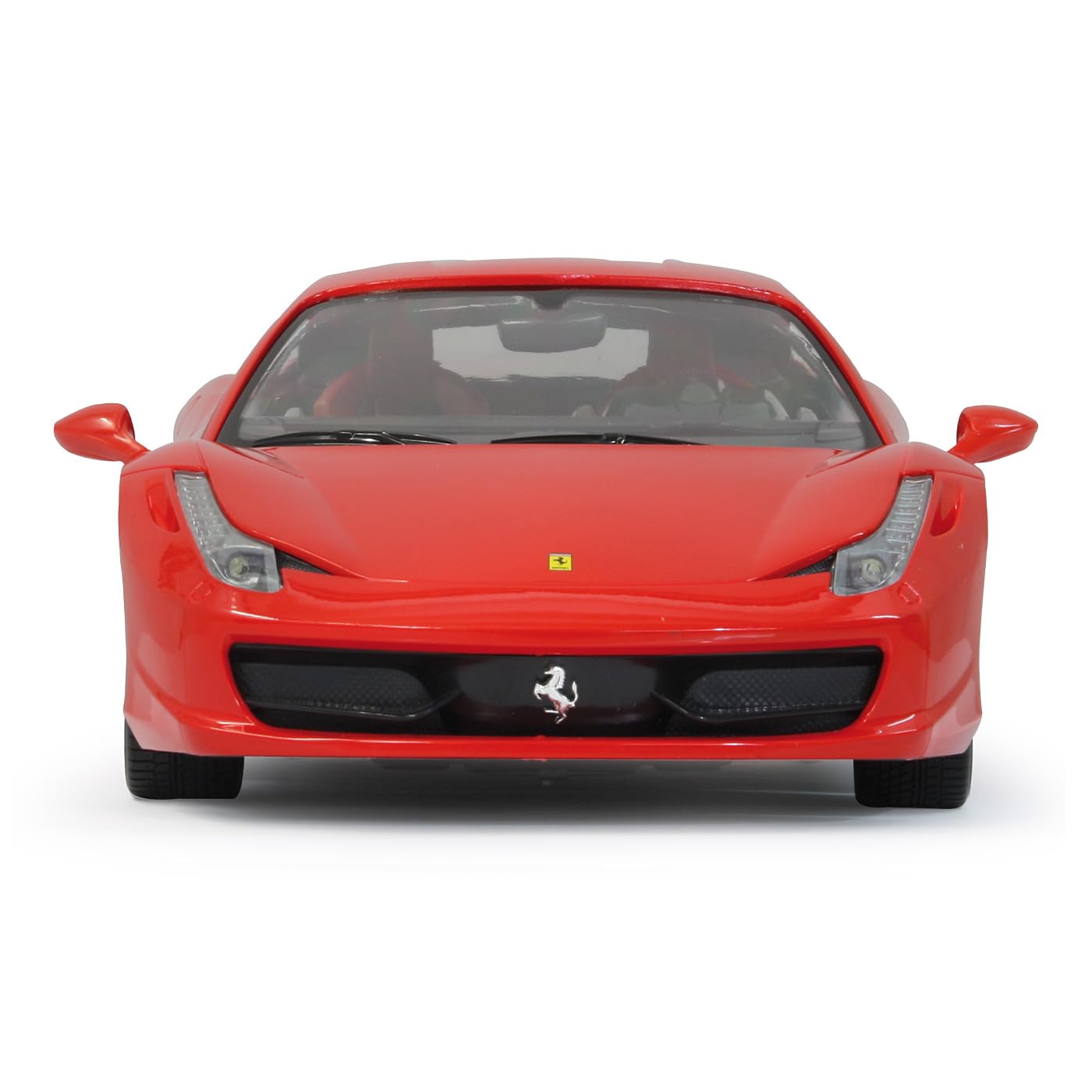 JAMARA 404305 - Ferrari 458 Italia 1:14 2,4 GHz - oficjalnie licencjonowany, do 1 godziny jazdy przy 11 km/h, LED, idealnie odtworzone szczegóły, szczegółowe wnętrze, wysokiej jakości wykonanie