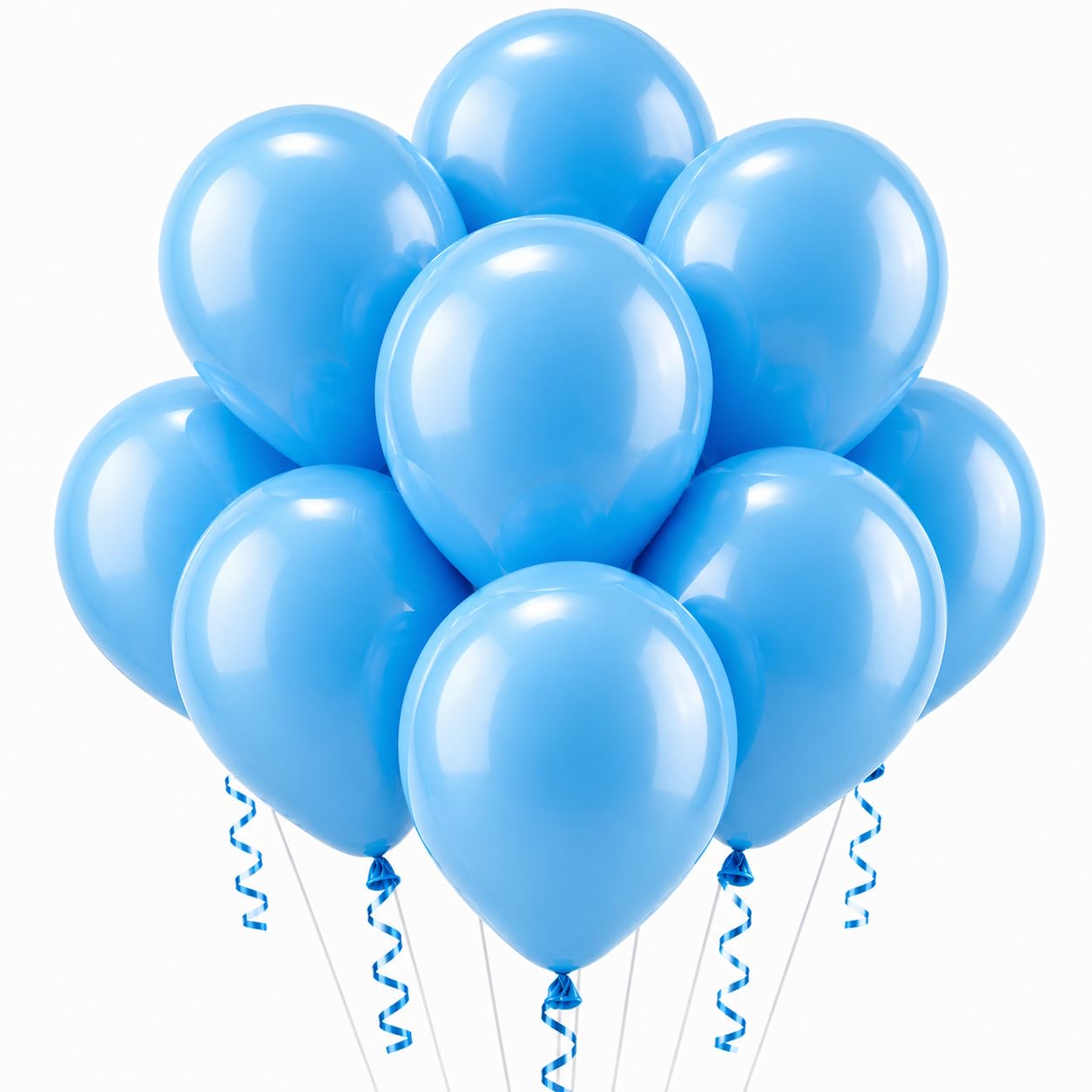 Balony dekoracyjne 12,5 cm - niebieski plan lateksowe balony imprezowe - 500 szt
