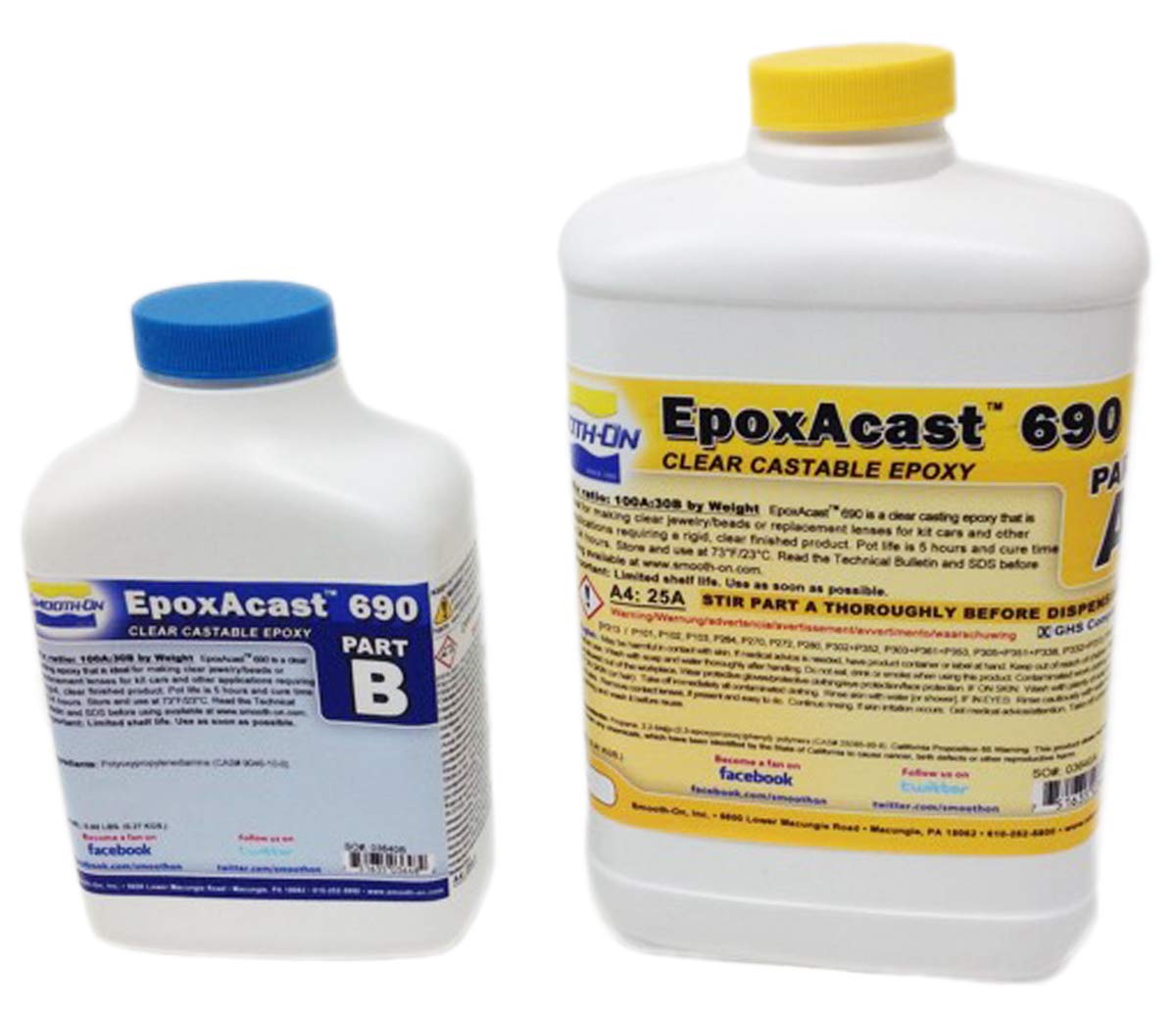 Smooth-On EpoxAcast 690 - Clear Castable Epoxy - Pint Unit