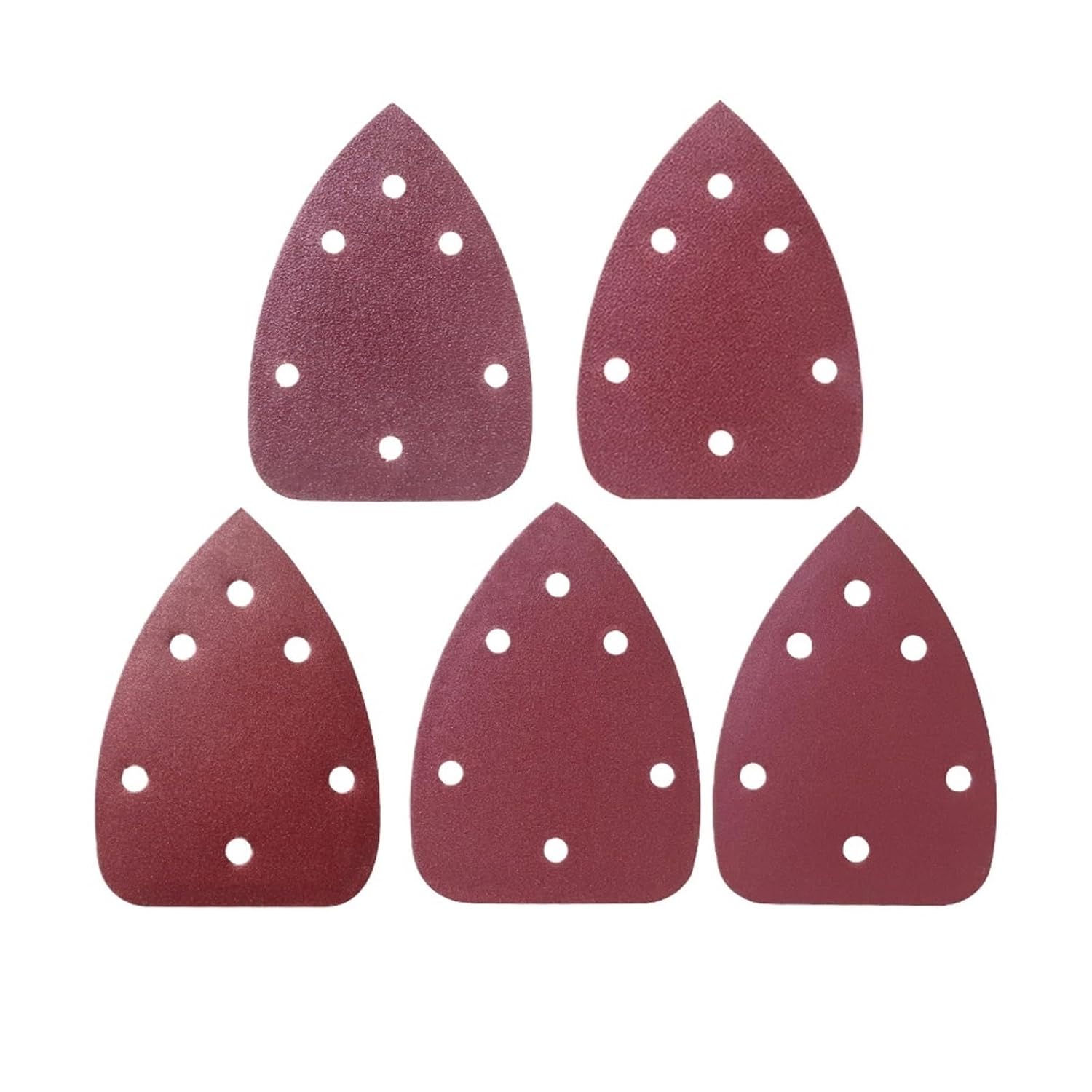 Triangular Mouse Sander Sandpaper 100pcs Triangle Sander Sandpaper 6 Holes Hook & Loop Mouse Detail Sanding Disc Abrasive Tools for Sander Polisher(Grit 60)