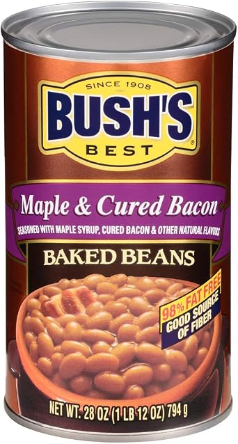 Bush's Best Maple Cured Bacon Baked Beans Can 794 g