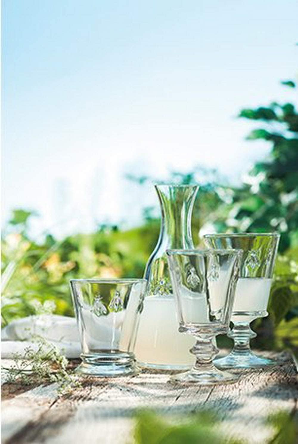 La Rochère La Rochere 10oz Glass Tumbler Set of 2 Bee Tumbler, 9 oz