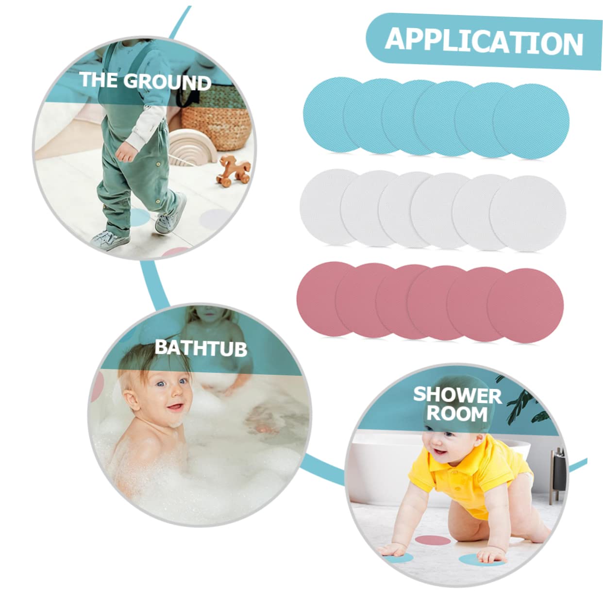 Alipis 54pezzi Adesivi Antiscivolo per Bagno Strisce Adesive Peva per Vasca da Bagno Scale e Doccia Sicurezza e Facile Installazione