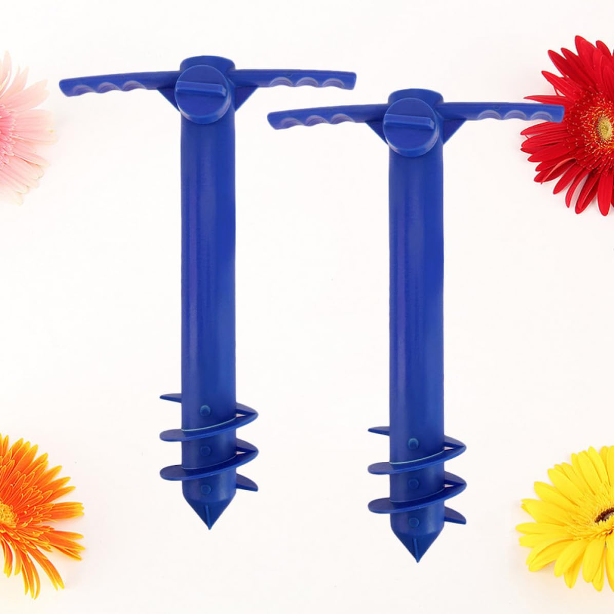 TOYANDONA Anclajes Adecuado para Sombrilla de Playa de Plástico para 2piezas Que Previene Vuelcos Soporte Resistente Decoracion Verano en Arena y Playa