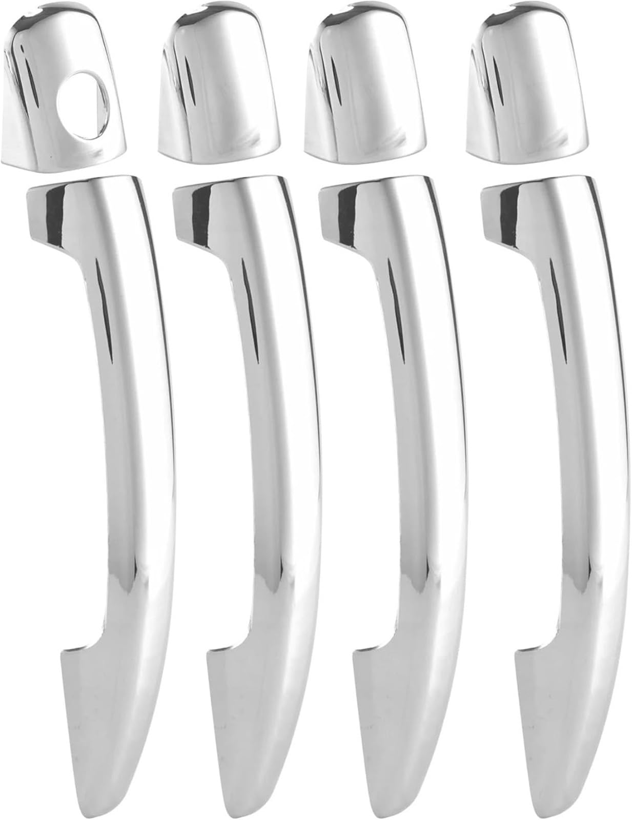 Maniglia interna della portiera con asta di colleg Maniglia esterna per porta per Citroen C4 C4 per Picasso C6 per Peugeot 207 308 per cromata Maniglia interna della portiera dell'auto, rivesti