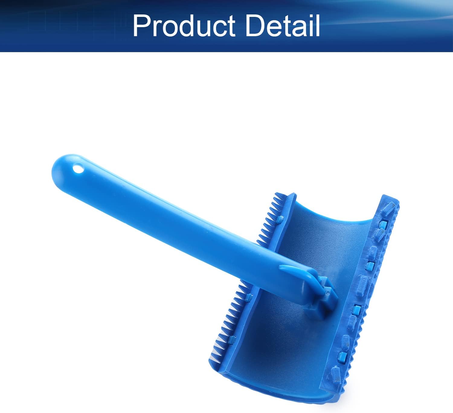 Auniwaig MS18A 4" Household Wall Art Paint Rubber Wood Graining DIY Tool Set Blue 1 pcs