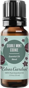 Edens Garden Double Mint Cookie Essential Oil Blend- 100% Pure Premium Grade, Undiluted, Natural, Therapeutic, Aromatherapy, The Best for Diffusing, Candle, Laundry, Humidifiers 10 ml .33 fl oz
