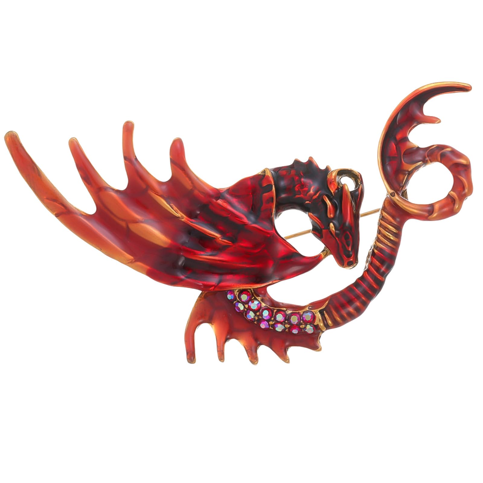 FAIRYGATE Brooch Pins Retro Crystal Rhinestone Brooches for Shirt Collar Decoration, B20 — view 33