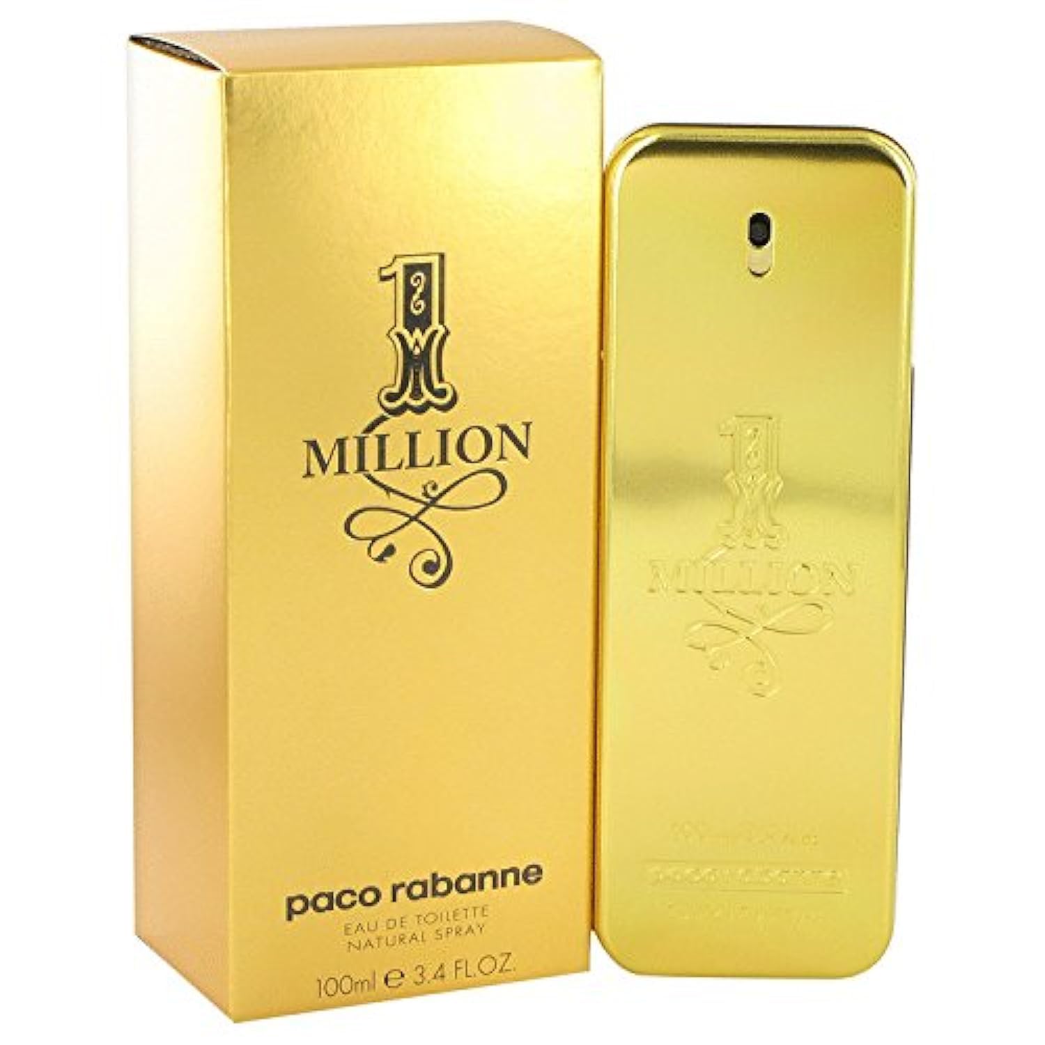 Paco Rabanne 1 Million Eau De Toilette Spray 3.4 oz Men
