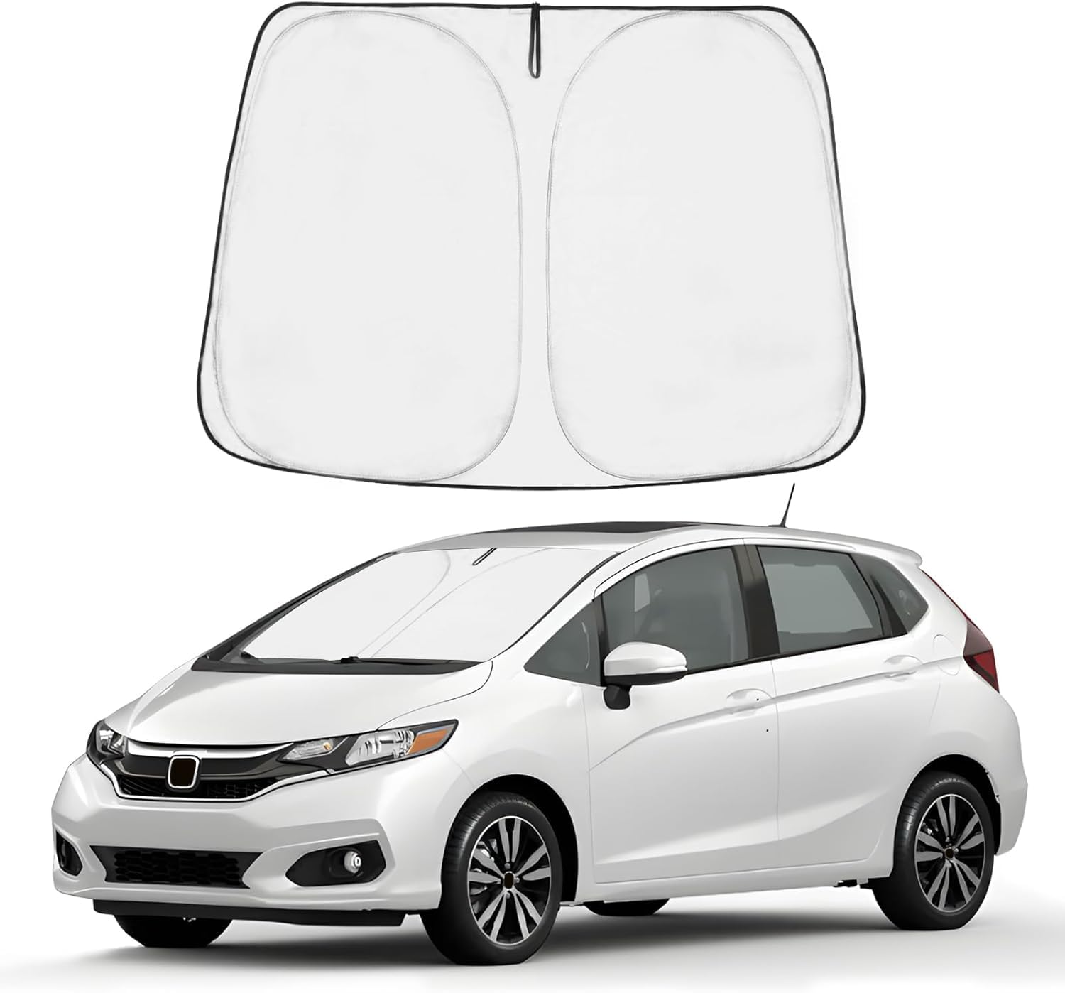 Proadsy Custom Fit 2015-2020 Honda Fit Windshield Sun Shade, Blocks Heat