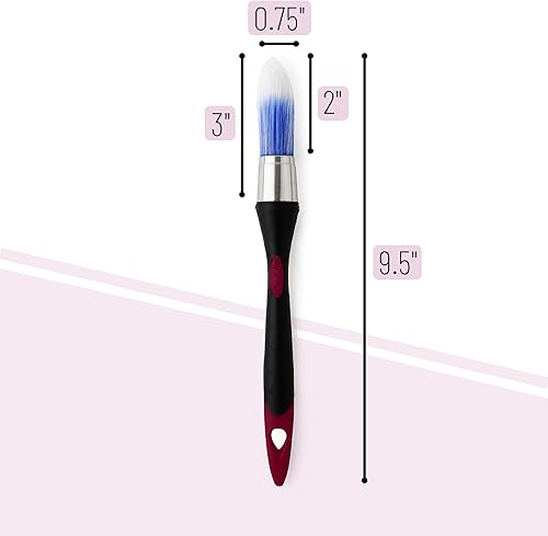 Miniatura 91 de Bates - Brocha de pintura para recortar, 0.75 pulgadas, mango ergonómico antideslizante, cerdas sintéticas, pinceles de corte para pintar, negro