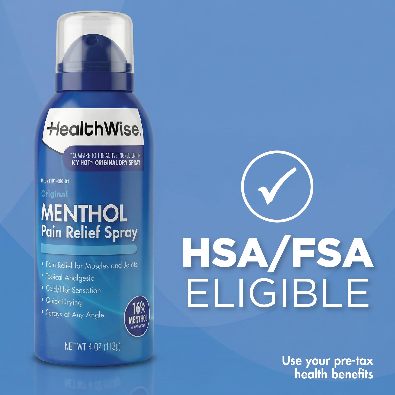 HealthWise 16% Menthol Pain Relief Spray, 4 oz — Amazon image 10