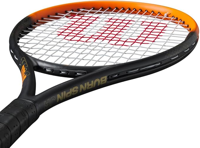 Raqueta de Tenis Wilson Junior Hard Burnspin Black/Orange miniatura 5