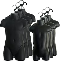 Vista 14 de DisplayTown 1 juego de maniquí de inyección de plástico para torso y gancho para colgar