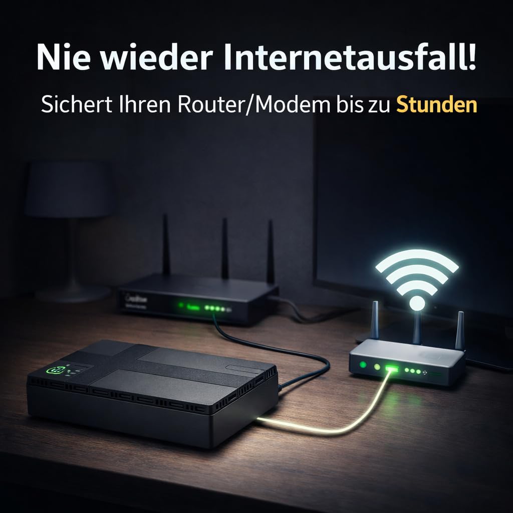 UPS Battery Backup 20000mAh Compacto Estable Ligera Estable Fuente de Alimentación Ininterrumpida para la Cámara de Seguridad del Enrutador MP4 Overload Sobrecarga Protex