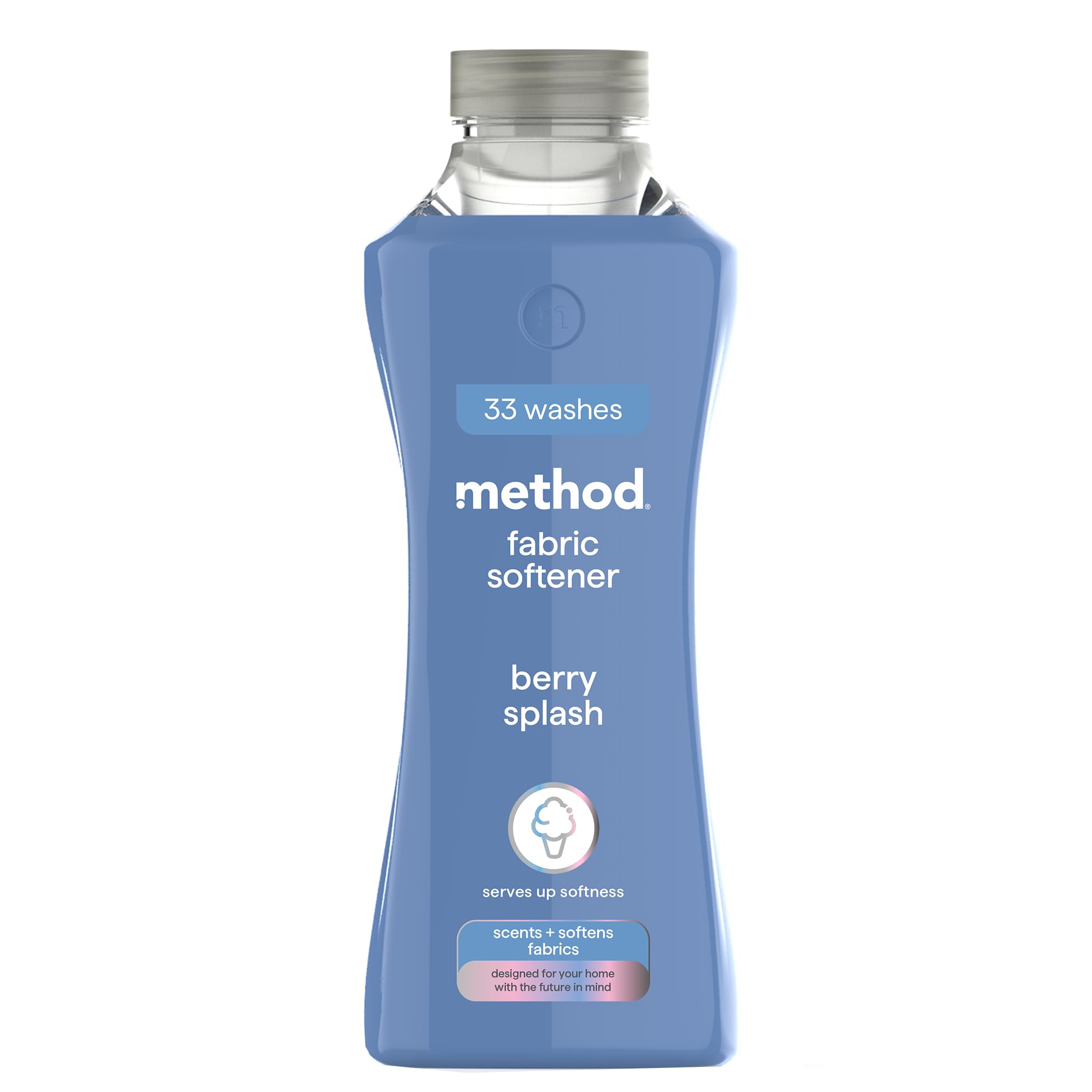 method Fabric Softener, Fabric Conditioner to Soften Your Clothes, With Fresh Berry Scent, 1x 33 Washes 1x 990ml