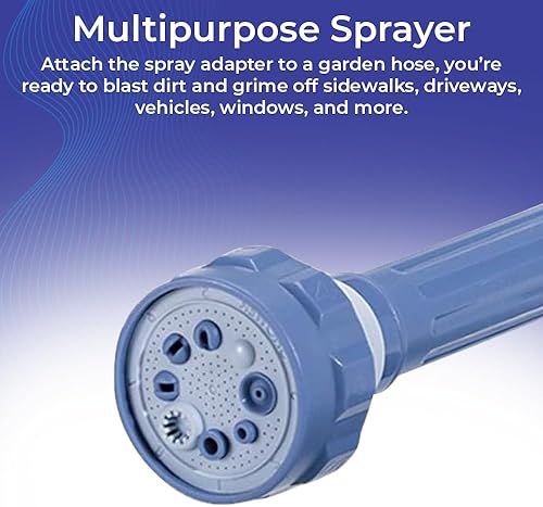 Miniatura 6 de PGI Traders - Pulverizador de chorro de agua para jardín  Boquilla de pulverización para manguera de agua  8 patrones de pulverización  Palanca de