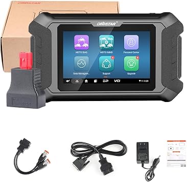 Motorcycle Diagnostic Tool Fits for Harley System Diagnosis Motorcycle Diagnostic Scanner Motorcycle Scanner Code Reader with ECU Setting, Error Codes Reading and Clearing, 5'' Touch Screen