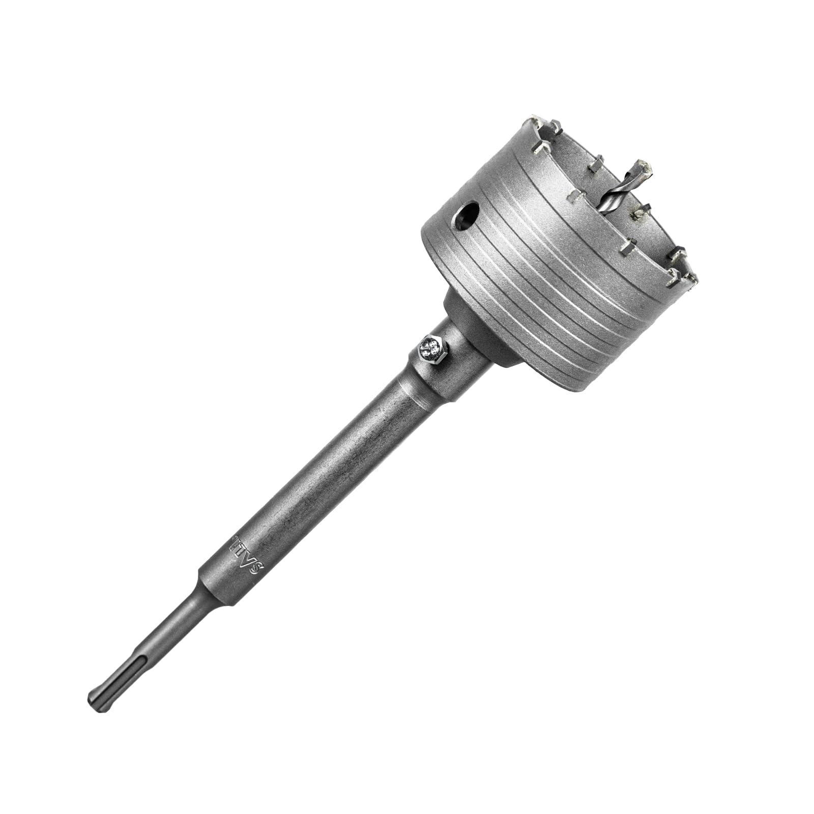 SALI Concrete Hole Saw Kits 3-5/16"（85mm） Tungsten Steel Wall Hole Cutter Drill Bit Sets with 220mm SDS Plus Shank Connecting Rod，110mm Center