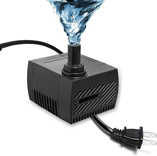 Mini bomba de agua sumergible de 4 W, 40 GPH, bomba de fuente pequeña para estanques, acuarios, peceras, fuentes de mesa, fuentes para mascotas,