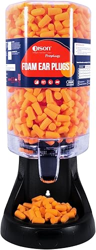 Dison Dispensador de tapones para los oídos de espuma, reducción de ruido de 38 dB, tapones para los oídos para protección auditiva