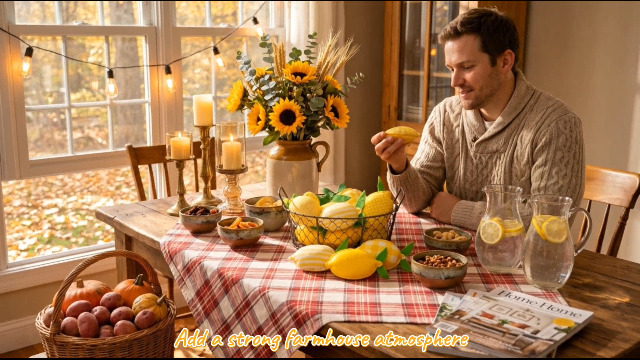12 Pcs Lemon Tiered Tray Decor Summer Stuffed Fabric Decoration 5