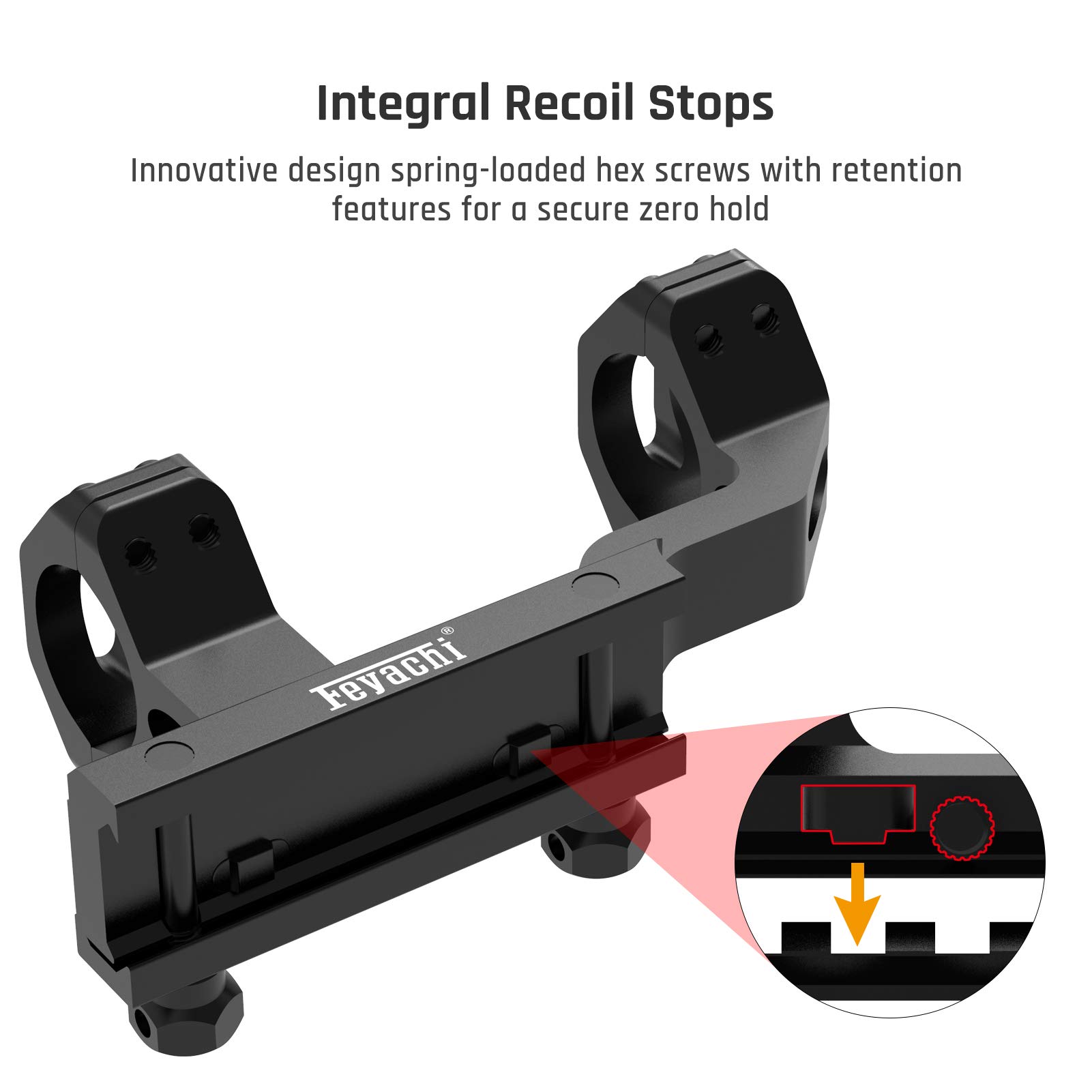 Buy Feyachi SRM12 Scope Mount Offset Cantilever Dual Ring 1 Inch
