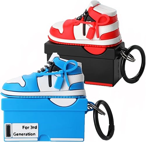 Paquete de 2 Gedicht para Airpods de 3 generación, bonita funda de personajes de dibujos animados para AirPods 3, diseño único, divertido y