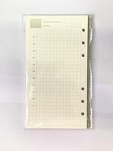 Miniatura 95 de Recambio de planificador A5 negro en blanco, insertos de planificador A5, repuesto de carpeta de 6 anillas, papel negro para carpeta recargable En