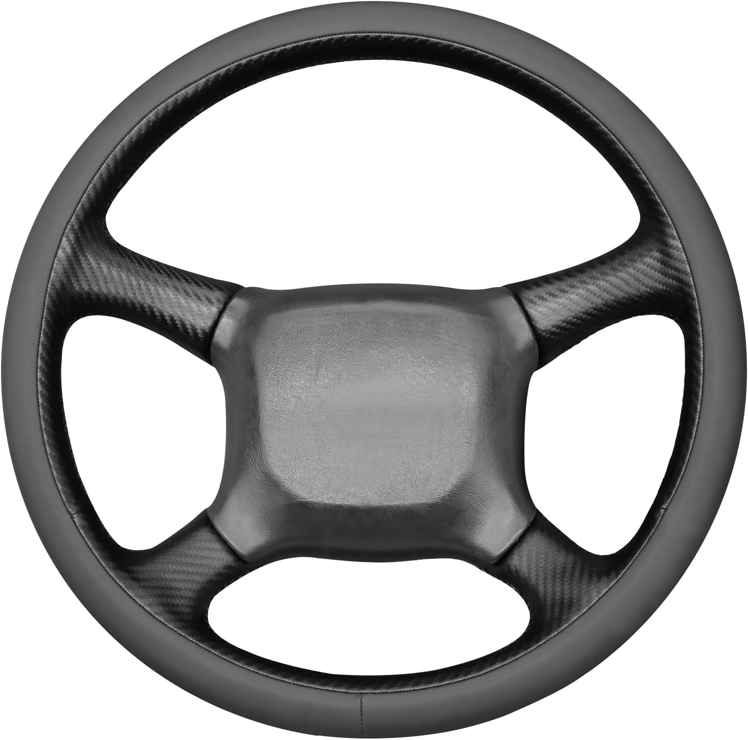 MEWANT Hand Stitch 3D Style Steering Wheel Cover Wrap for Chevrolet Silverado 1500 1999-2002/Silverado 2500 1999-2002/Silverado 3500 2001-2002/Astro/Blazer/C/K 1500 Series/Kodiak/Suburban/Tahoe