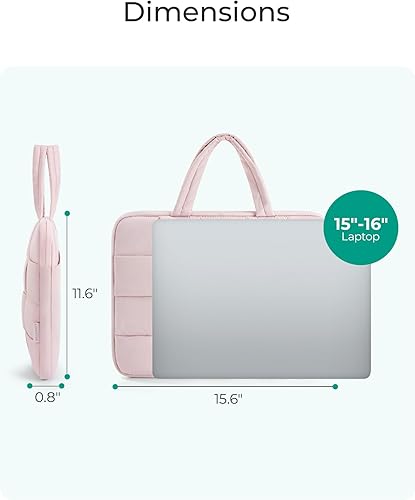 Vista 6 de BAGSMART Funda protectora tipo sleeve para laptop Rosado
